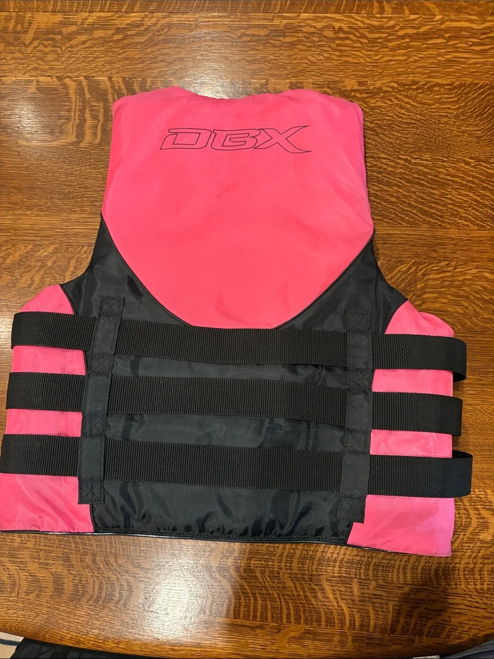 Women’s size small/medium Pink & Black Life Jacket - Adjustable Buckle Swim Vest